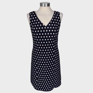 Ann Taylor Factory Size 2 Dress Black with Polka Dot